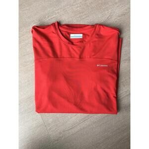 Columbia Men’s Shirt Long Sleeve Size Large Red Omni Wick
